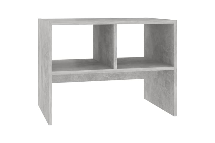 Sivupöytä betoninharmaa 60x40x45 cm lastulevy - Tarjotinpöytä & pikkupöytä - Lamppupöytä