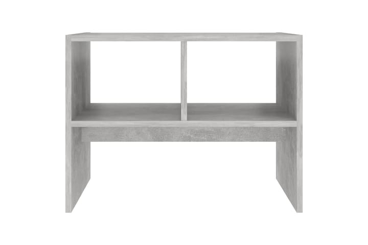 Sivupöytä betoninharmaa 60x40x45 cm lastulevy - Tarjotinpöytä & pikkupöytä - Lamppupöytä