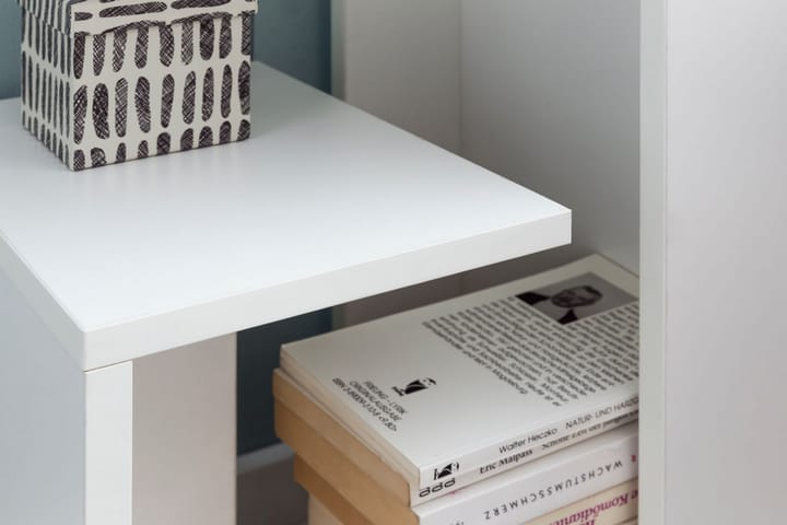Sivupöytä Brittnea 35 cm - Valkoinen - Tarjotinpöytä & pikkupöytä - Lamppupöytä