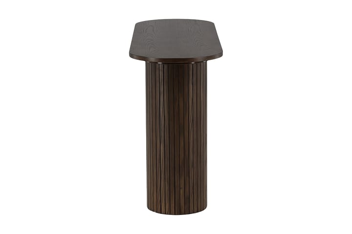 Sivupöytä Cinaba 130x40x72 cm Soikea - Ruskea - Tarjotinpöytä & pikkupöytä - Lamppupöytä