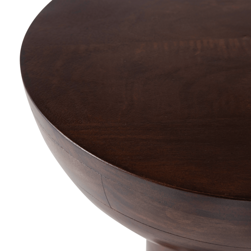 Sivupöytä Emel 40 cm pyöreä - Tummanruskea - Huonekalut - Pöytä & ruokailuryhmä - Apupöytä & sivupöytä - Lamppupöytä