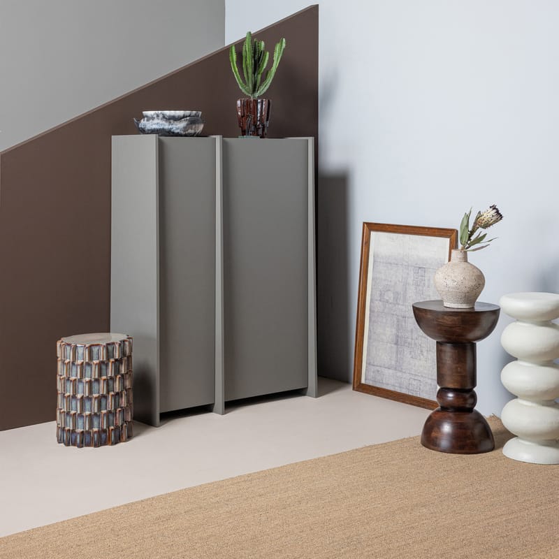 Sivupöytä Emel 40 cm pyöreä - Tummanruskea - Huonekalut - Pöytä & ruokailuryhmä - Apupöytä & sivupöytä - Lamppupöytä