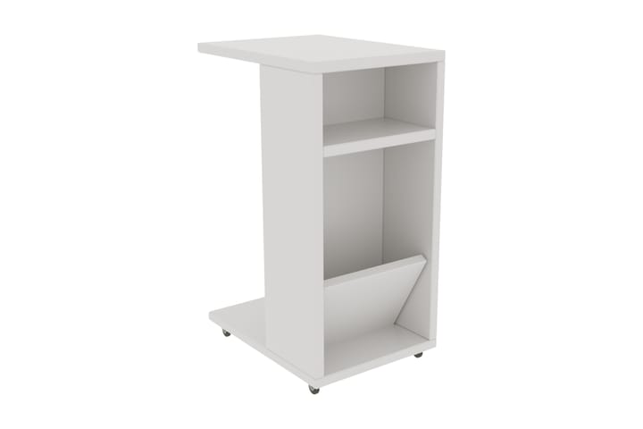 Sivupöytä Filint 63 cm - Valkoinen - Tarjotinpöytä & pikkupöytä - Lamppupöytä