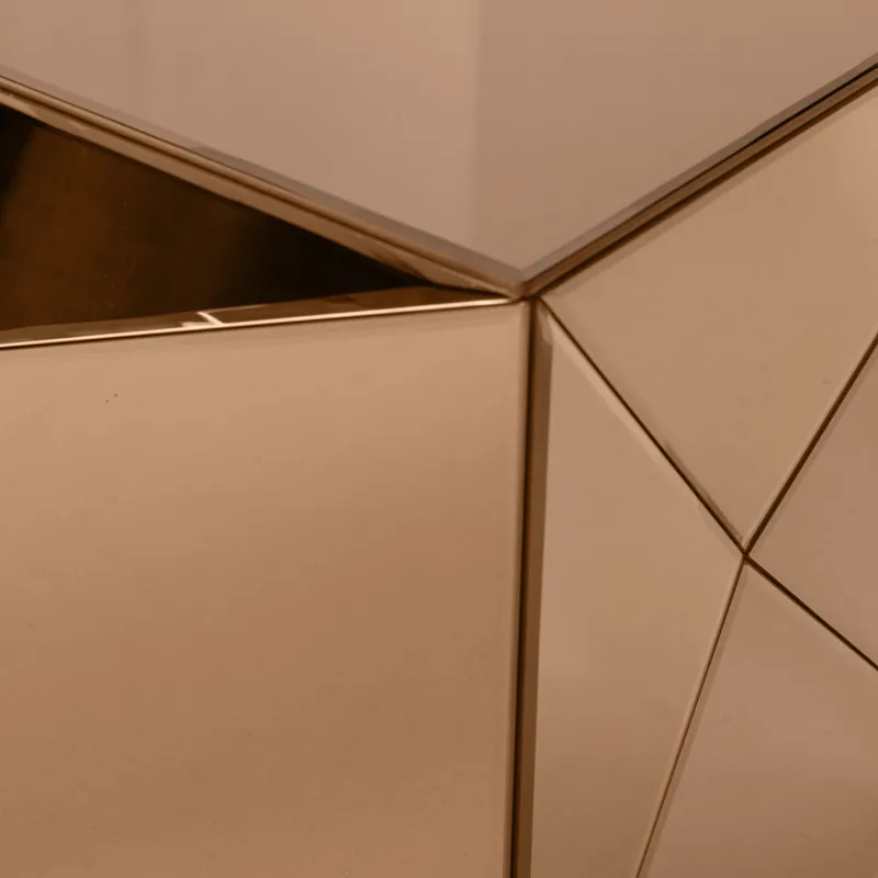 Sivupöytä Glintz 40 cm - Ruskea - Huonekalut - Pöytä & ruokailuryhmä - Apupöytä & sivupöytä - Lamppupöytä