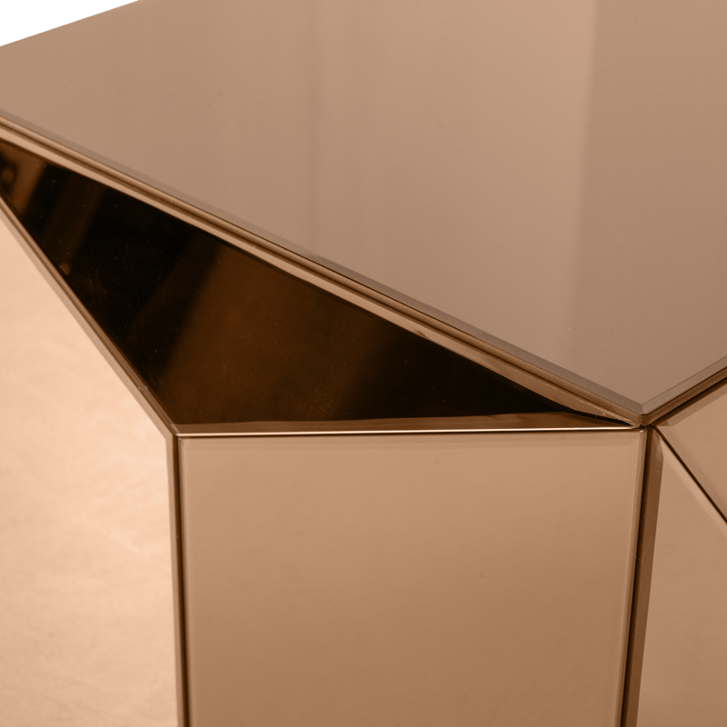 Sivupöytä Glintz 40 cm - Ruskea - Huonekalut - Pöytä & ruokailuryhmä - Apupöytä & sivupöytä - Lamppupöytä