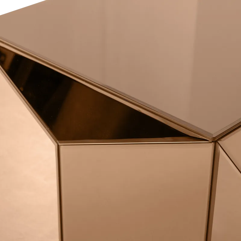 Sivupöytä Glintz 40 cm - Ruskea - Huonekalut - Pöytä & ruokailuryhmä - Apupöytä & sivupöytä - Lamppupöytä