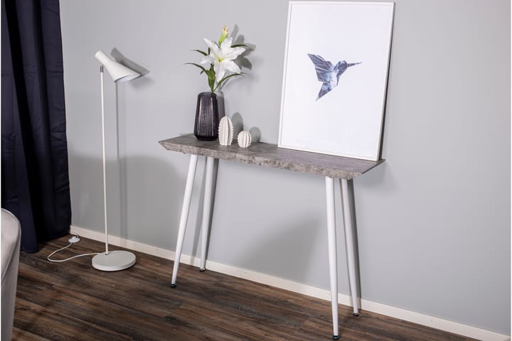 Sivupöytä Godice - Valkoinen/Harmaa - Tarjotinpöytä & pikkupöytä - Lamppupöytä