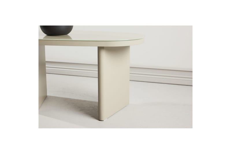 Sivupöytä Grönvik - beige, 70 x 45 - Huonekalut - Pöytä & ruokailuryhmä - Apupöytä & sivupöytä - Tarjotinpöytä & pikkupöytä