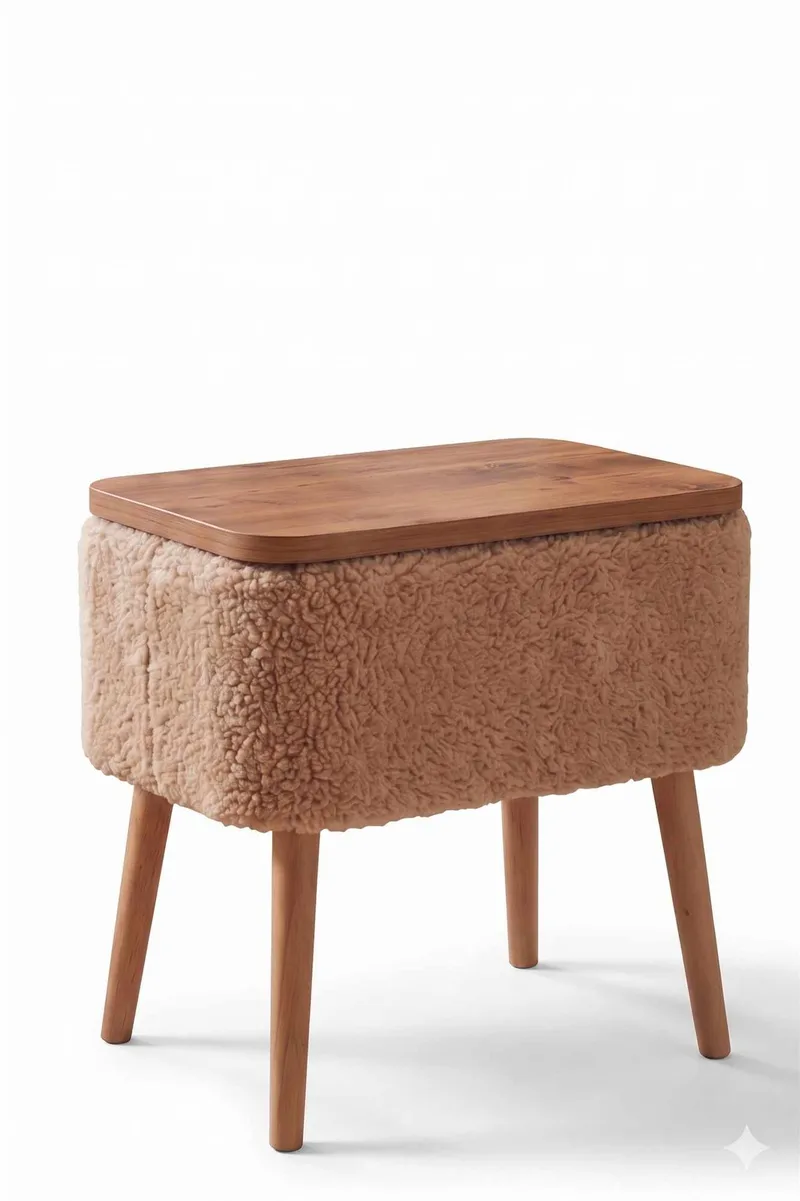 Sivupöytä Hanah Home Parkway Small (60 x 65 x 30 cm) Beige, Beige