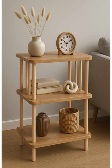 Sivupöytä Hanah Home Pika Tray (40 x 75 x 30 cm) Sapphire Oak - Sapphire Oak - Huonekalut - Pöytä & ruokailuryhmä - Apupöytä & sivupöytä - Tarjotinpöytä & pikkupöytä