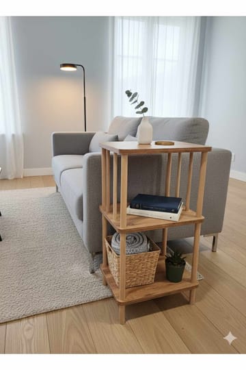 Sivupöytä Hanah Home Pika Tray (40 x 75 x 30 cm) Mänty - Mänty - Huonekalut - Pöytä & ruokailuryhmä - Apupöytä & sivupöytä - Tarjotinpöytä & pikkupöytä