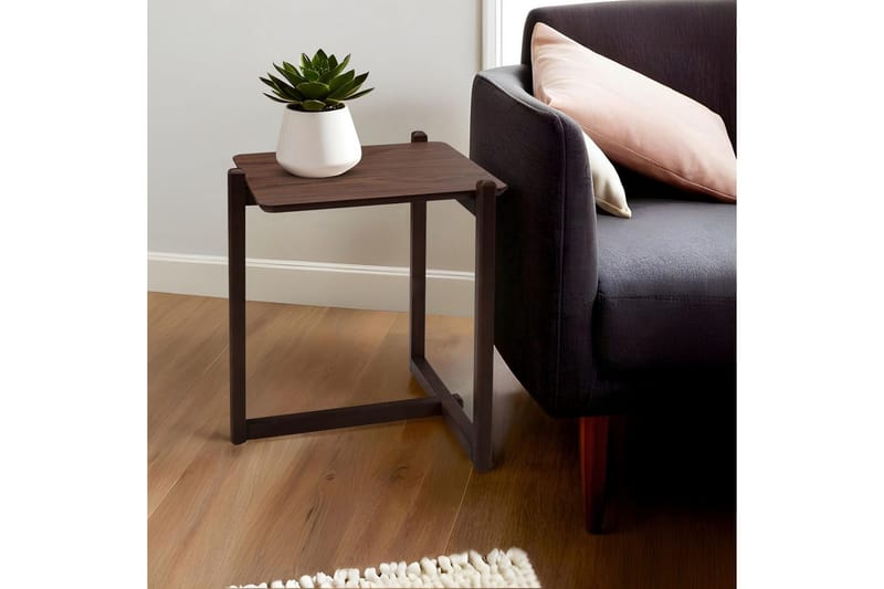 Sivupöytä Harven Pähkinäpuu - Tummanruskea - Huonekalut - Pöytä & ruokailuryhmä - Apupöytä & sivupöytä - Tarjotinpöytä & pikkupöytä