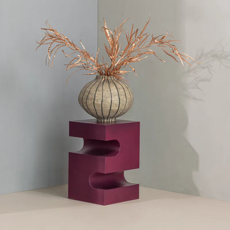 Sivupöytä Jessa 30 cm - Lila/Ruskea - Huonekalut - Pöytä & ruokailuryhmä - Apupöytä & sivupöytä - Lamppupöytä