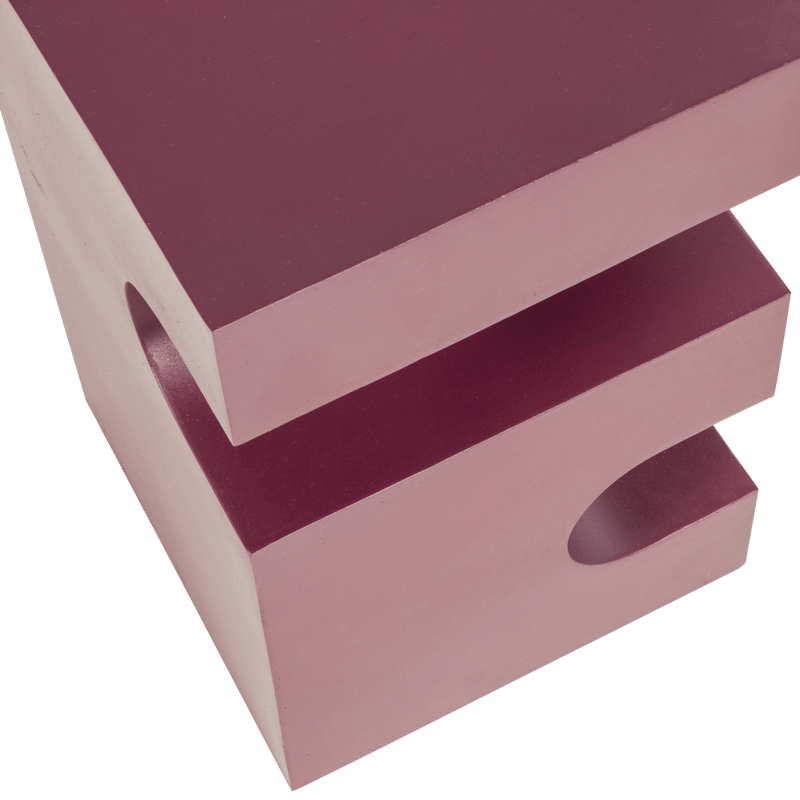 Sivupöytä Jessa 30 cm - Lila/Ruskea - Huonekalut - Pöytä & ruokailuryhmä - Apupöytä & sivupöytä - Lamppupöytä