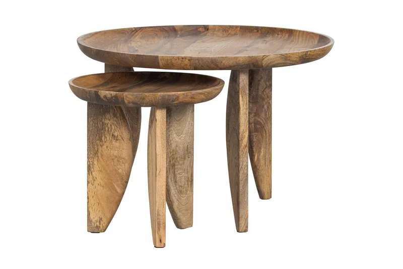 Sivupöytä Korkokengät, 2 kpl, Luonnollinen