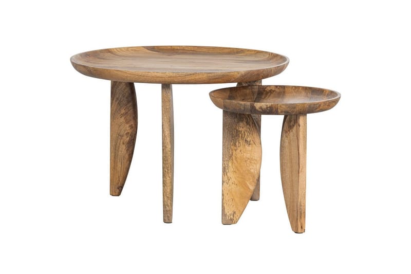 Sivupöytä Korkokengät, 2 kpl - Luonnollinen - Huonekalut - Pöytä & ruokailuryhmä - Apupöytä & sivupöytä - Sarjapöytä