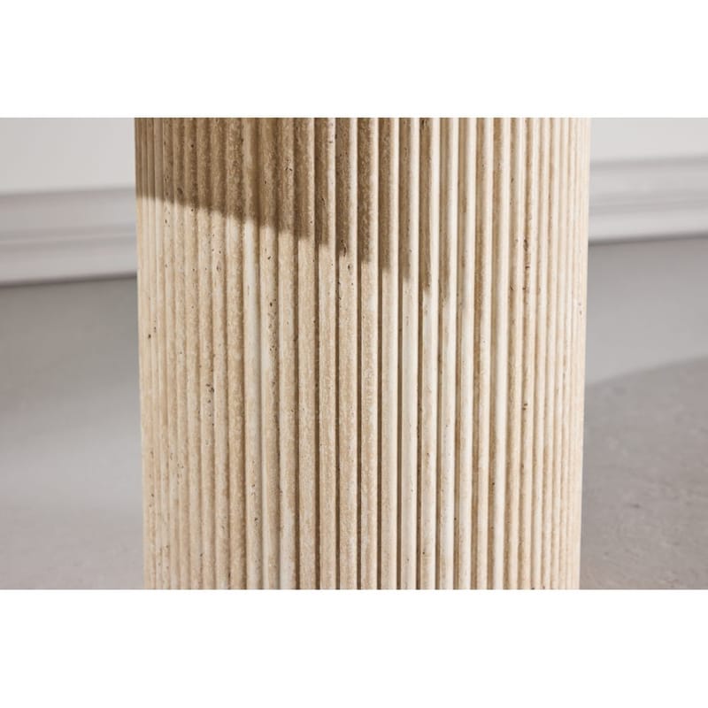 Sivupöytä Krille - Beige - Huonekalut - Pöytä & ruokailuryhmä - Apupöytä & sivupöytä - Tarjotinpöytä & pikkupöytä