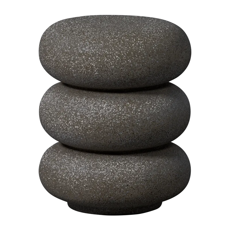 Sivupöytä Laurel 40 cm pyöreä, Musta