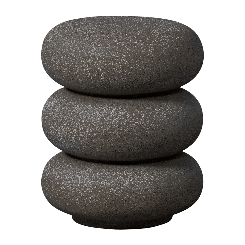 Sivupöytä Laurel 40 cm pyöreä, Musta