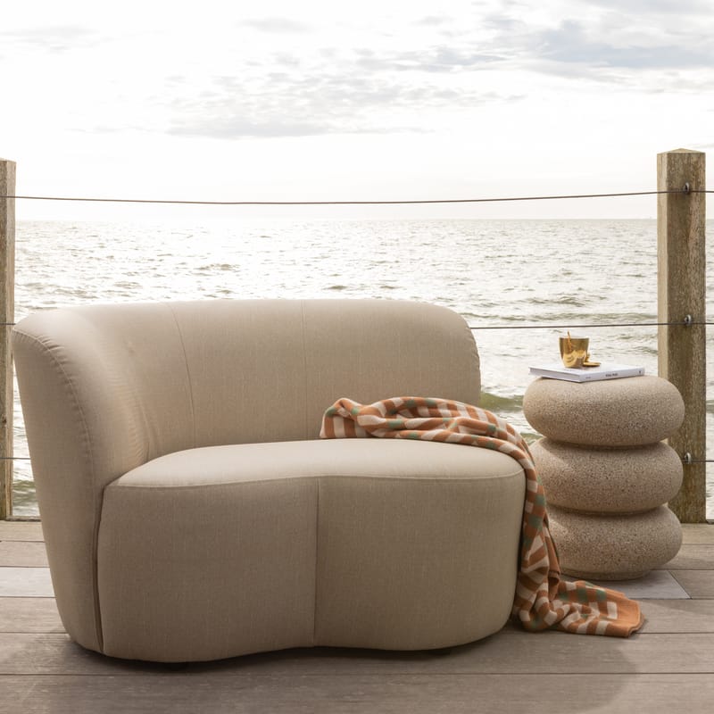 Sivupöytä Laurel 40 cm pyöreä - Beige - Huonekalut - Pöytä & ruokailuryhmä - Apupöytä & sivupöytä - Lamppupöytä