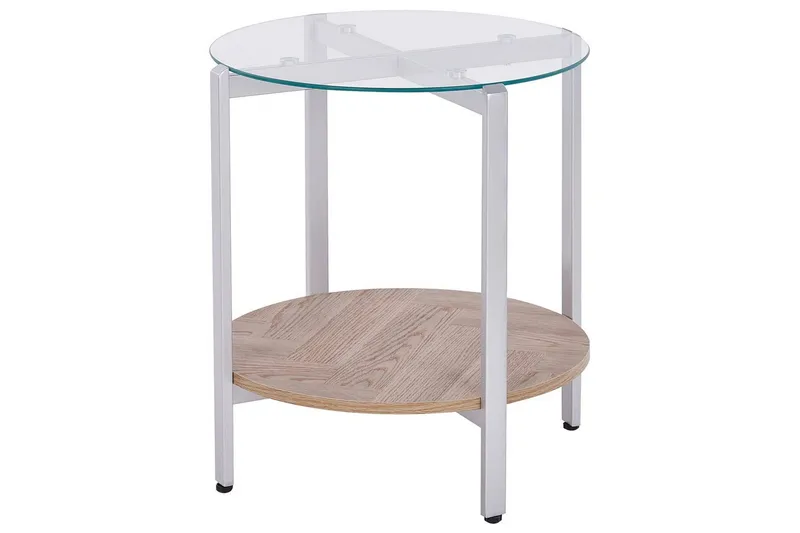 Sivupöytä Lovell Hopea, vaalea puu - Hopea, vaalea puu - Huonekalut - Pöytä & ruokailuryhmä - Apupöytä & sivupöytä - Tarjotinpöytä & pikkupöytä