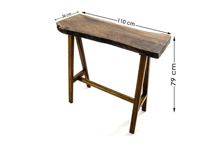 Sivupöytä Malaon 110 cm - Ruskea - Tarjotinpöytä & pikkupöytä - Lamppupöytä