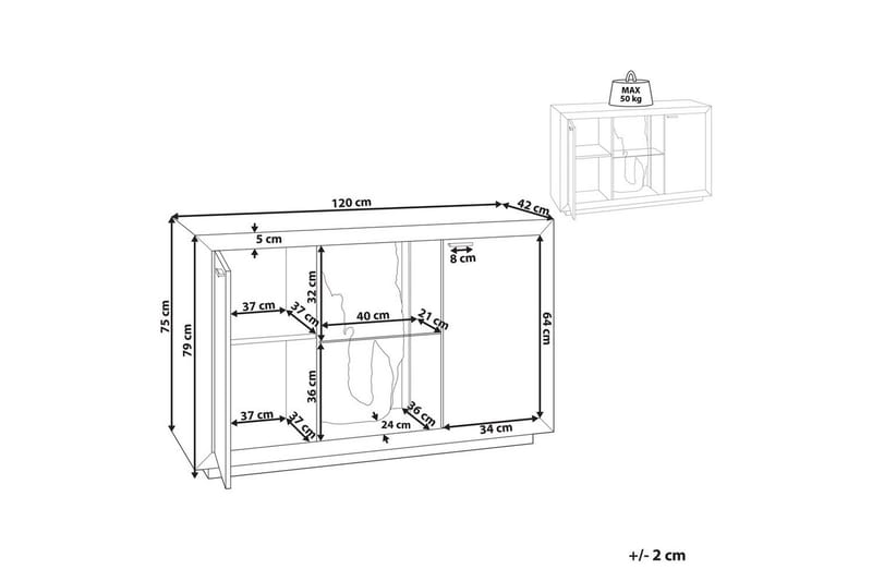 Sivupöytä Marana - Säilytys - Säilytyskalusteet - Senkki