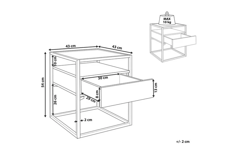 Sivupöytä Mauk - Huonekalut - Pöytä & ruokailuryhmä - Apupöytä & sivupöytä - Tarjotinpöytä & pikkupöytä