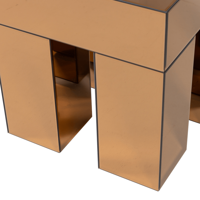 Sivupöytä Mirrox 45 cm - Ruskea - Huonekalut - Pöytä & ruokailuryhmä - Apupöytä & sivupöytä - Lamppupöytä