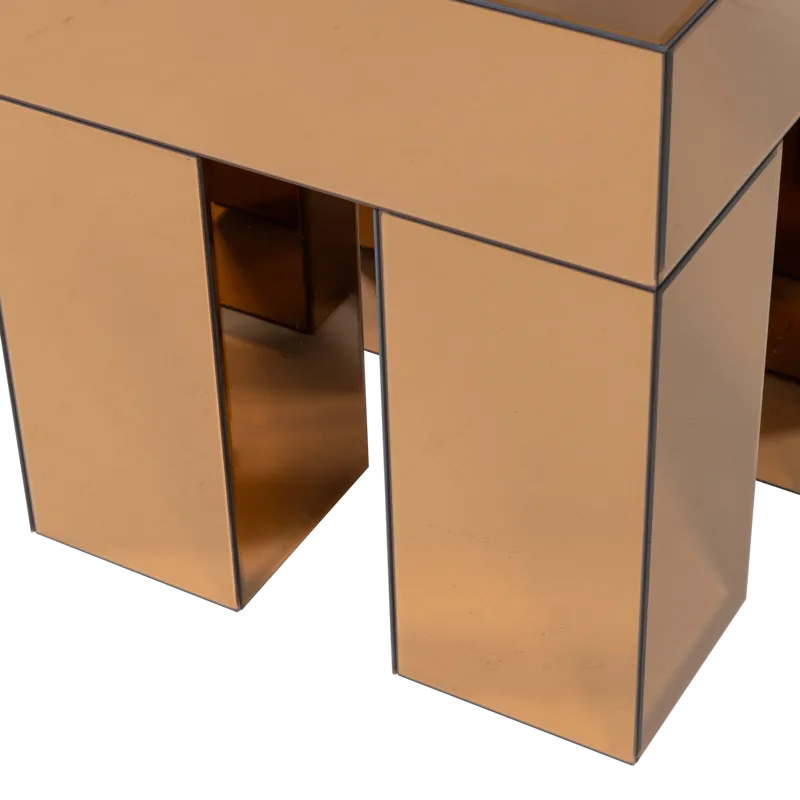 Sivupöytä Mirrox 45 cm - Ruskea - Huonekalut - Pöytä & ruokailuryhmä - Apupöytä & sivupöytä - Lamppupöytä