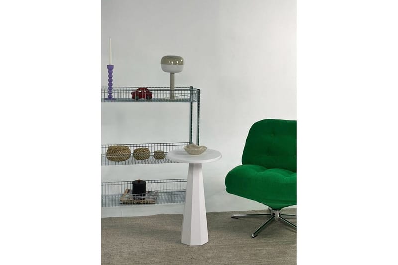 Sivupöytä Miu Valkoinen - Valkoinen - Huonekalut - Pöytä & ruokailuryhmä - Apupöytä & sivupöytä - Tarjotinpöytä & pikkupöytä