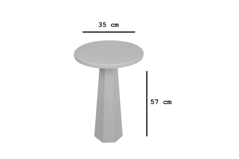 Sivupöytä Miu Valkoinen - Valkoinen - Huonekalut - Pöytä & ruokailuryhmä - Apupöytä & sivupöytä - Tarjotinpöytä & pikkupöytä