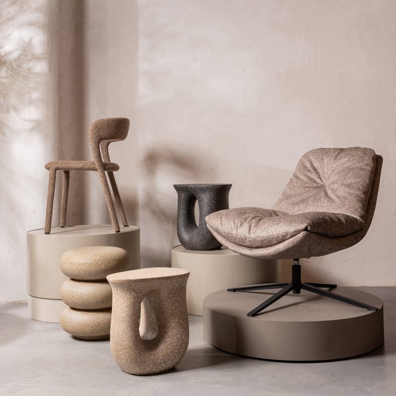 Sivupöytä Moson 40 cm - Beige - Huonekalut - Pöytä & ruokailuryhmä - Apupöytä & sivupöytä - Lamppupöytä