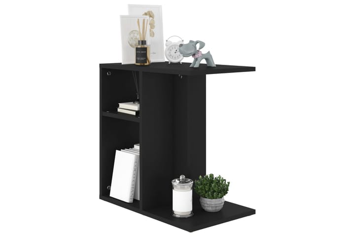 Sivupöytä musta 50x30x50 cm lastulevy - Tarjotinpöytä & pikkupöytä - Lamppupöytä