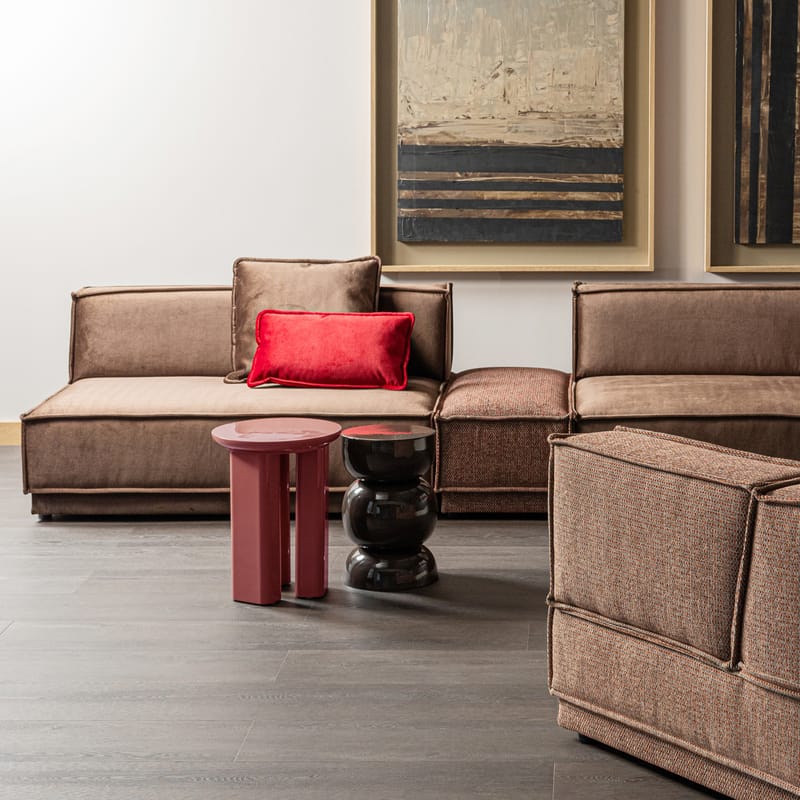 Sivupöytä Orivo 40 cm pyöreä - Punainen/Roosa - Huonekalut - Pöytä & ruokailuryhmä - Apupöytä & sivupöytä - Lamppupöytä