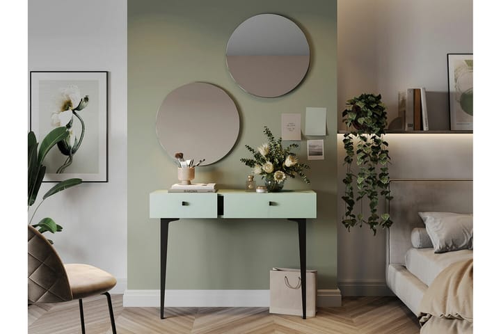 Sivupöytä Rathmore 105 cm - Vihreä - Tarjotinpöytä & pikkupöytä - Lamppupöytä