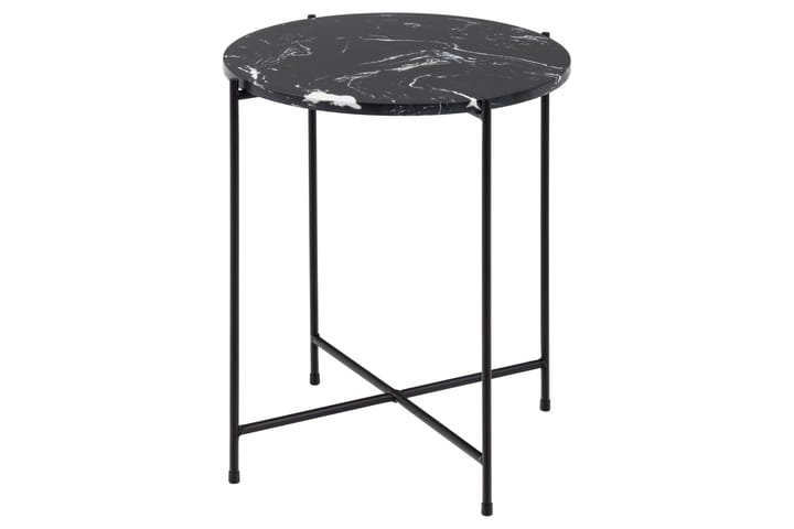 Sivupöytä Sakchan 42 cm Pyöreä - Musta - Tarjotinpöytä & pikkupöytä - Lamppupöytä