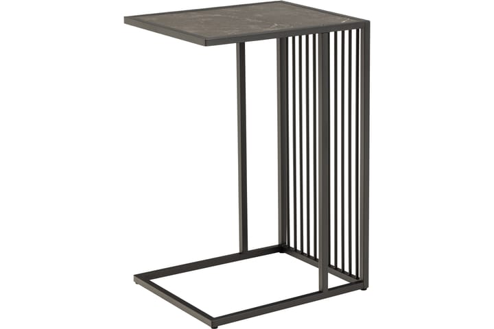 Sivupöytä Saklani 35x35 cm - Musta - Tarjotinpöytä & pikkupöytä - Lamppupöytä