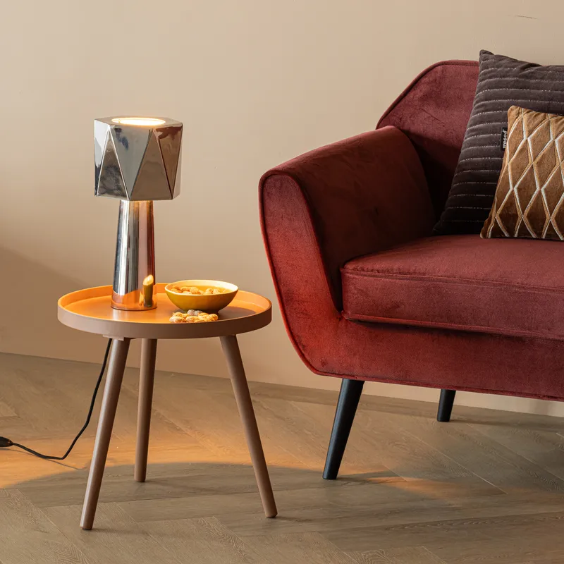 Sivupöytä Sasha 41 cm pyöreä - Vanharoosa - Huonekalut - Pöytä & ruokailuryhmä - Apupöytä & sivupöytä - Lamppupöytä