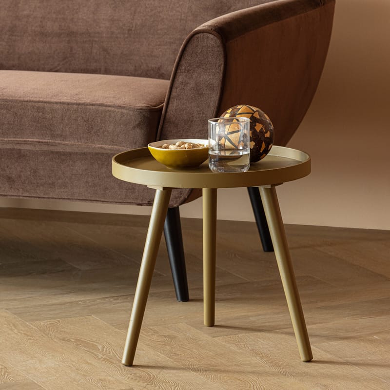 Sivupöytä Sasha 41 cm pyöreä - Hunajankeltainen - Huonekalut - Pöytä & ruokailuryhmä - Apupöytä & sivupöytä - Lamppupöytä