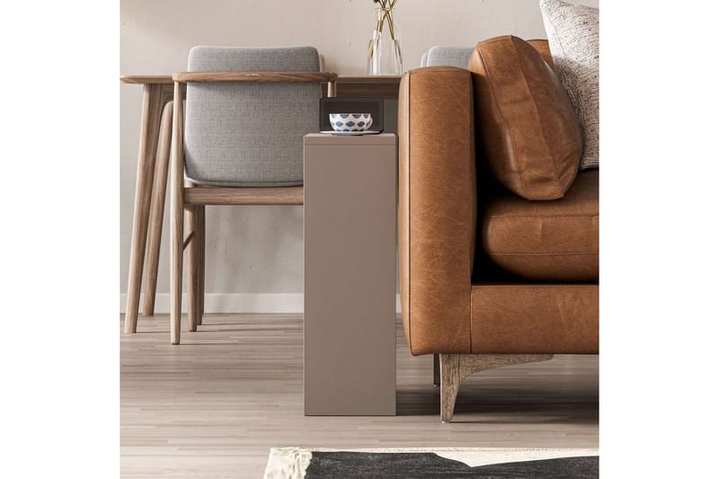 Sivupöytä Simpi Vaalea Mokkanahka - Vaalea Mokkanahka - Huonekalut - Pöytä & ruokailuryhmä - Apupöytä & sivupöytä - Tarjotinpöytä & pikkupöytä