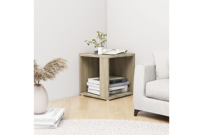 Sivupöytä Sonoma tammi 33x33x34,5 cm lastulevy - Ruskea - Huonekalut - Pöytä & ruokailuryhmä - Apupöytä & sivupöytä - Lamppupöytä