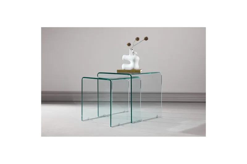 Sivupöytä Telemark - Pöytä 1: 42x42x42 Pöytä 2: 36x36x39 - Huonekalut - Pöytä & ruokailuryhmä - Apupöytä & sivupöytä - Tarjotinpöytä & pikkupöytä