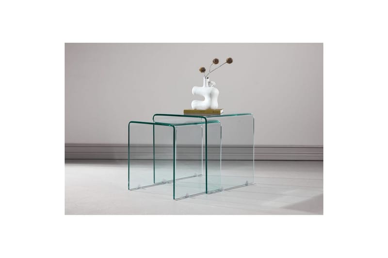 Sivupöytä Telemark - Pöytä 1: 42x42x42 Pöytä 2: 36x36x39 - Huonekalut - Pöytä & ruokailuryhmä - Apupöytä & sivupöytä - Tarjotinpöytä & pikkupöytä