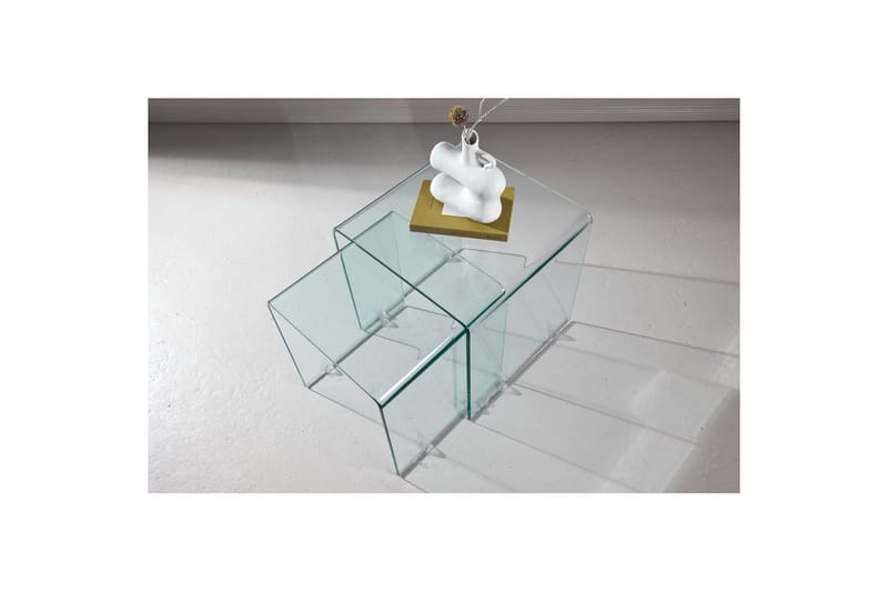 Sivupöytä Telemark - Pöytä 1: 42x42x42 Pöytä 2: 36x36x39 - Huonekalut - Pöytä & ruokailuryhmä - Apupöytä & sivupöytä - Tarjotinpöytä & pikkupöytä