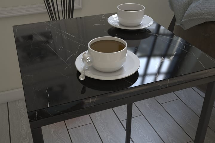 Sivupöytä Ubbeboda 35 cm - Musta/Valkoinen - Tarjotinpöytä & pikkupöytä - Lamppup�öytä