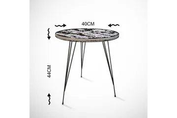 Sivupöytä Ubbeboda 40 cm - Valkoinen - Huonekalut - Pöytä & ruokailuryhmä - Apupöytä & sivupöytä - Lamppupöytä