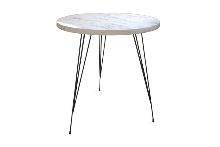 Sivupöytä Ubbeboda 40 cm - Valkoinen/Musta - Tarjotinpöytä & pikkupöytä - Lamppupöytä