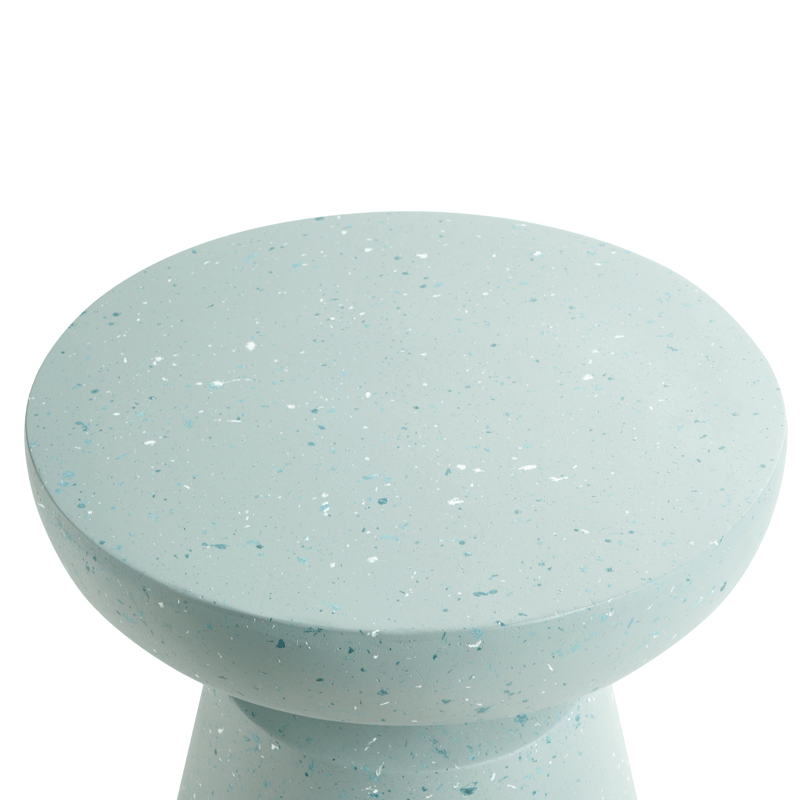 Sivupöytä ulos Mincio 45 cm terrazzoefekti - Vihreä - Puutarhakalusteet - Terassipöydät - Sivupöydät ulos