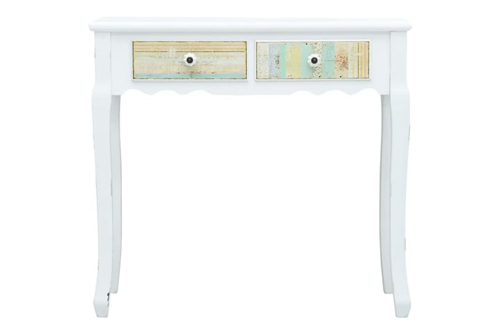 Sivupöytä valkoinen 80x40x74 cm puu - Valkoinen - Lamppupöytä - Tarjotinpöytä & pikkupöytä